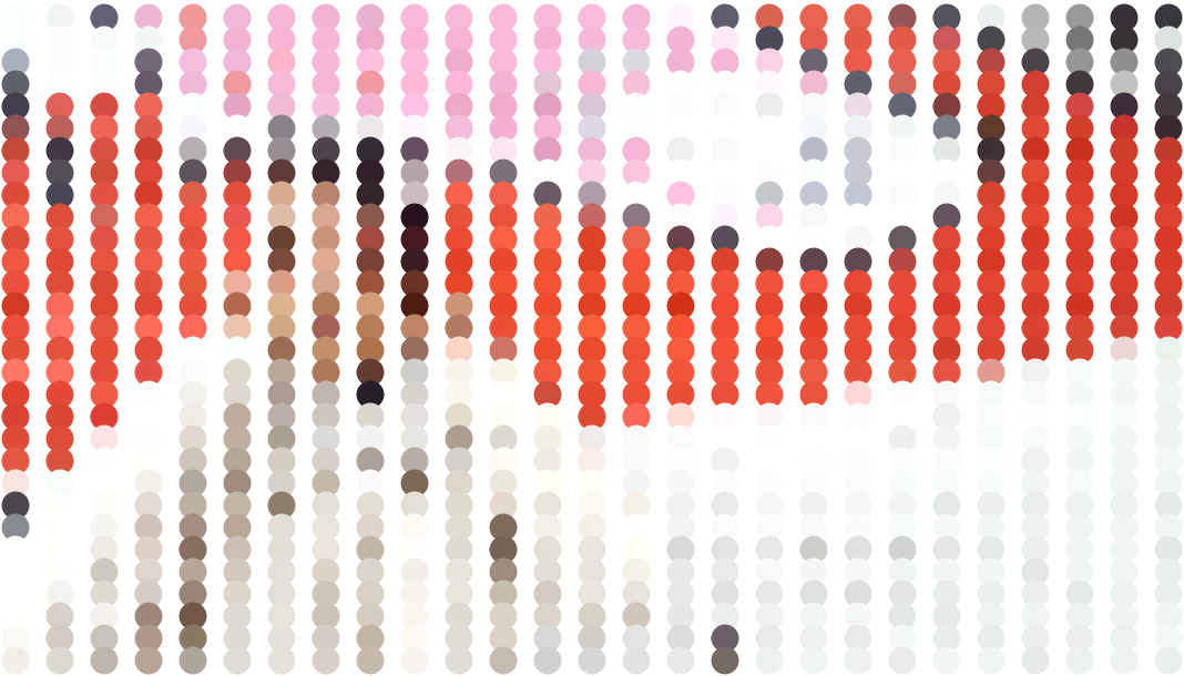 same image from the main page, but dots are 25px, separated vertically, and also vertically the dots are on top of each other from bottom to top, white background